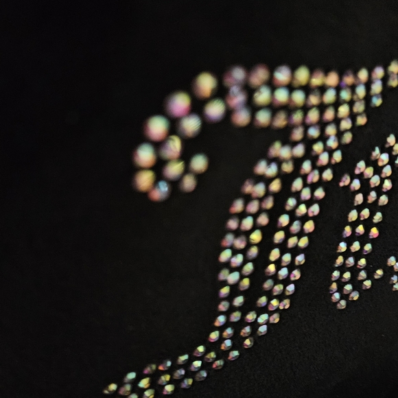 Juicy Couture Black Rhinestone Embellished Bag - Picture 7 of 8